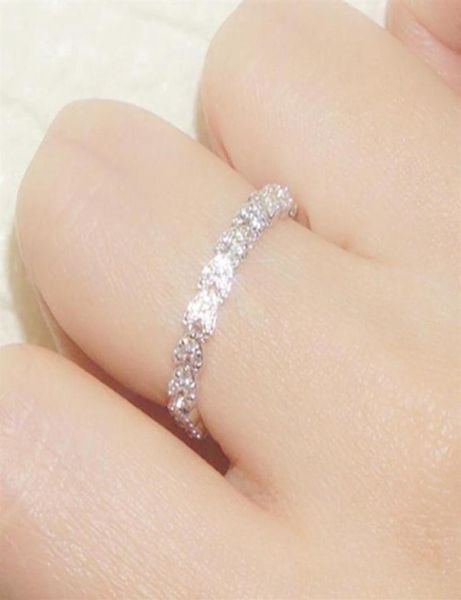 

link stones ring for women 925 silver rose gold color crystal zircon punk accesorios fashion women jewelry friend gift s283271p8844628