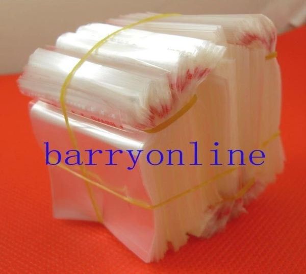 

1000 x clear self adhesive plastic bags opp package bag 4x4cm 2123171, Pink;blue