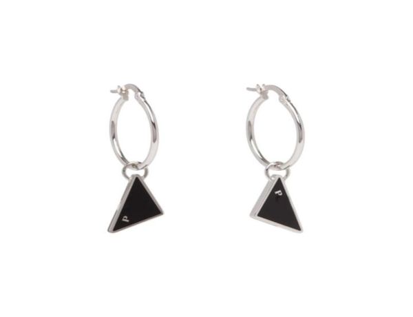 

designer earrings jewlery luxury letter p triangle classic fashion women mens earrings stud hoops earring designers womens gift d24153574, Golden