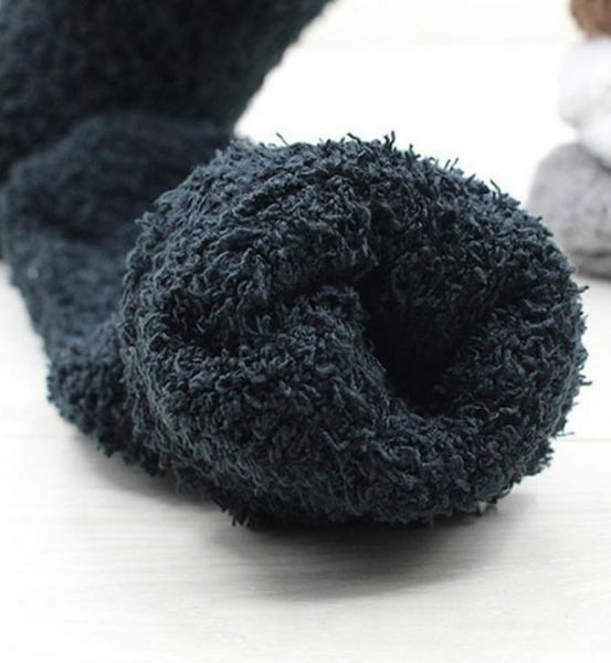 

6 colors 6 pairs extremely cozy cashmere socks men winter warm sleep bed floor home fluffy2800752, Black