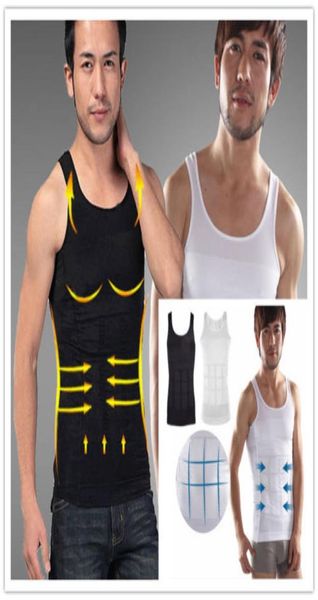 

men slim body lift shaper belly fatty buster underwear vest corset compression6665595, Black;brown