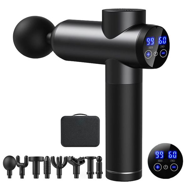 

full body massager high frequency massage gun electric massage gun muscle relaxation 8 heads for fitness french gun 230712