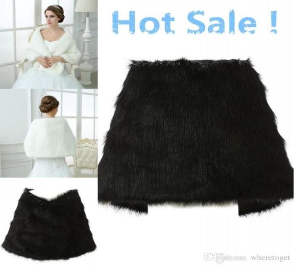 

wedding bolero jacket white black bridal wraps elegant boleros shrugs regular faux fur stole capes shawl with peals3563425