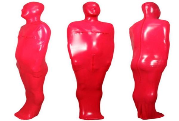 

100 pure latex sleeping bag with zipper on the chest and front crotch and back rubber fetish choking open nose bondage sleeping b6472863, Black