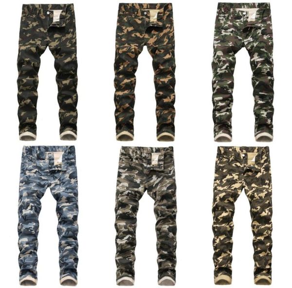 

mens camouflage jeans slim fit motorcycle biker denim for men fashion hip hop mens jeans js15532356538, Blue