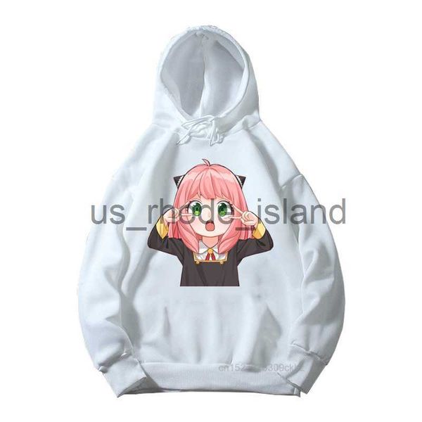 

hoodies sweatshirts children new cartoon spy x family print hoodies girls clothing kids kawaii anime anya and bond harajuku white sweatshir, Black