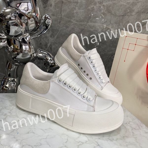 

2023 new luxurys casual shoes designer leather lace up men fashion platform sneakers white black mens womens size 35-46 xsd230417