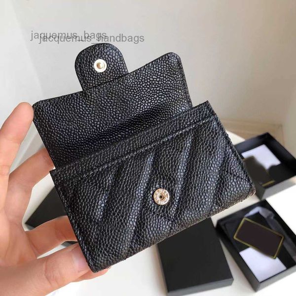 

chaanel classic designer diamond wallet cowhide purse leather card holder luxury multiple card slots purses wristlets card holder 220920