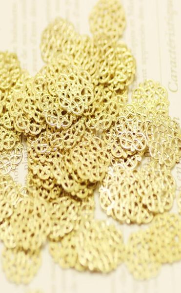 

components 135mm decorative diy jewelry accessories connectors jewelry findings metal brass raw color filigree 150pcslot drop sh6689464, Silver