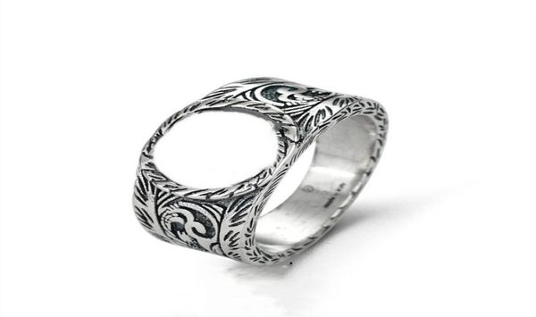 

plated silver ring king striped personality couple fashion04216054