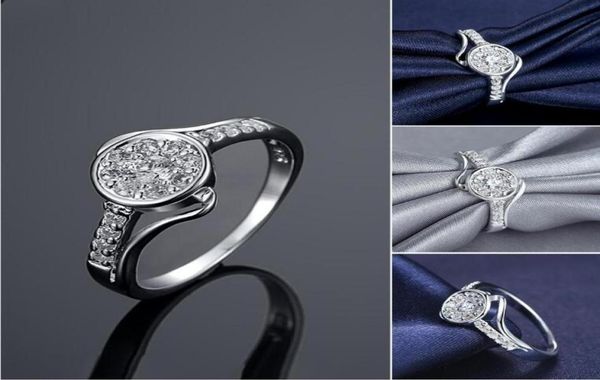 

women039s sterling silver plated round zircon ring gssr444 fashion 925 silver plate wedding rings6570174, Slivery;golden