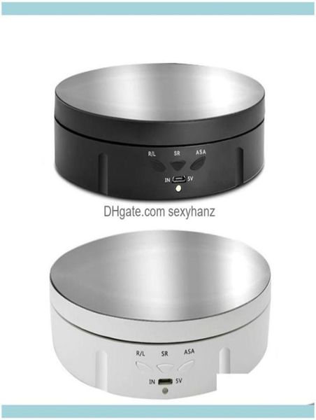 

travel jewelry pouch drawstring speeds electric intelligent rotating display stand 360 degree usb rechargable turntable holder pou5329923, Pink;blue