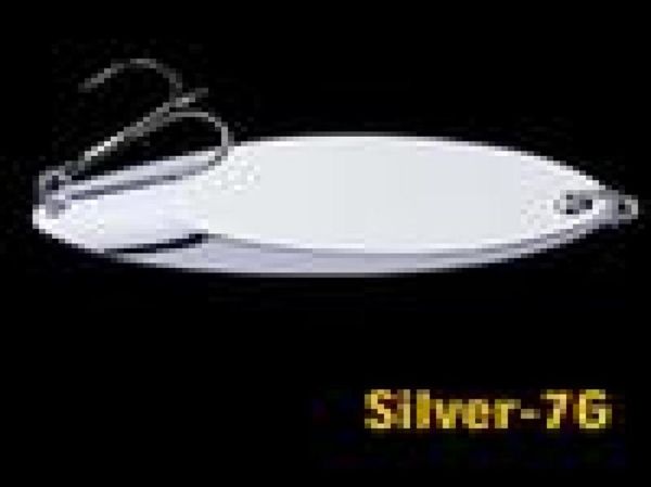 

1pc 40mm 7g silver vib spoons fishing hooks 8 treble hook metal baits lures pesca tackle accessories wei5025861579