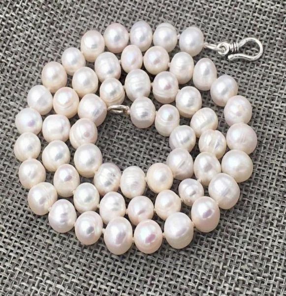 

new natural white 910mm freshwater pearl necklace 1801231429760, Silver