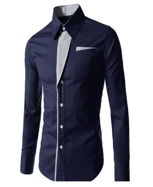 

men039s dress shirts men color block stripe slim long sleeve button turn down collar shirt casual work social4002759, White;black