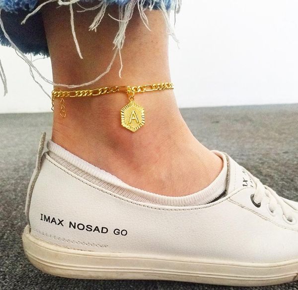 

letter anklet bracelet gold letter anklet barefoot beach accessories leg foot bracelet for women jewelry2684048, Red;blue