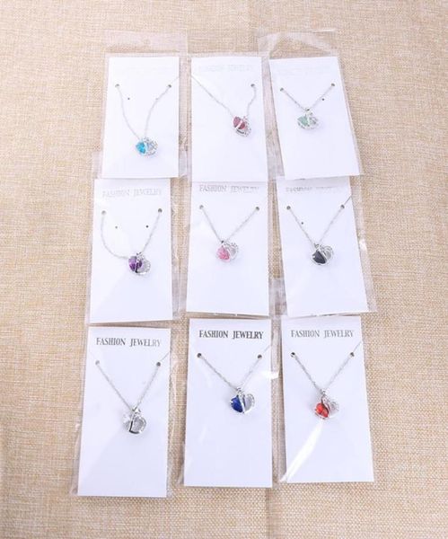 

heart pendant necklace for women fashion 925 sterling silver chains charms jewelry zircon crystal diamond rhinestone ladies love n9585946