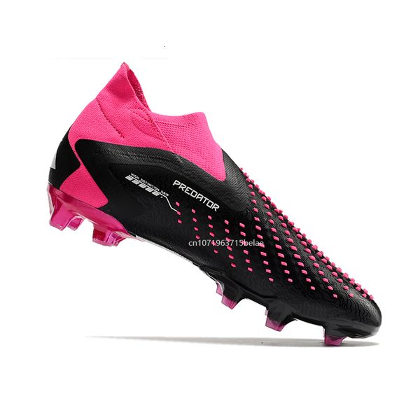 

safety shoes high ankle football boots fg professional soccer predator slip on light outdoor training cleats zapatos de futbol 230711, Black;brown