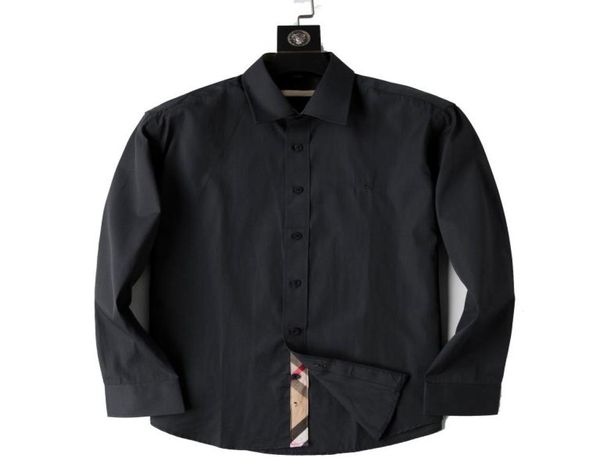 

2021 luxury designer men039s shirts fashion casual business social and cocktail shirt brand spring autumn slimming the most fas6222559, White;black