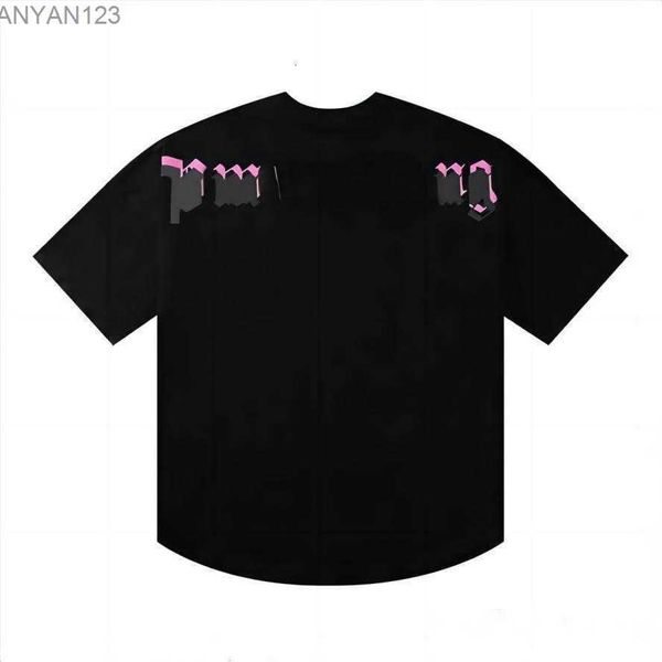 

22s men's tshirts shirt palms palmangel city designer limited inkjet graffiti printing women's sailboat short-sleeved casual fso, White;black