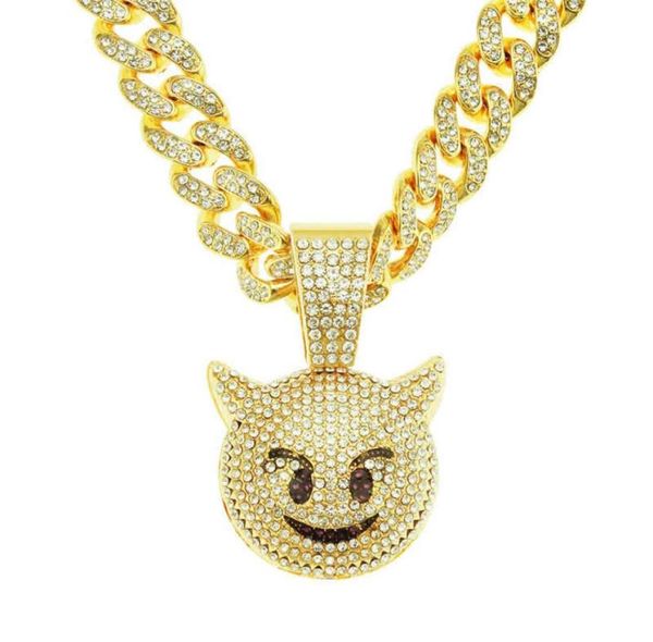 

hip hop stereo diamond monster pendant cuba chain necklacer6zy1075153, Silver