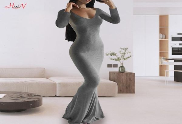 

autumn women oneck skims casual dresses flat for bodycon maxi dress spring5946486, Black;gray