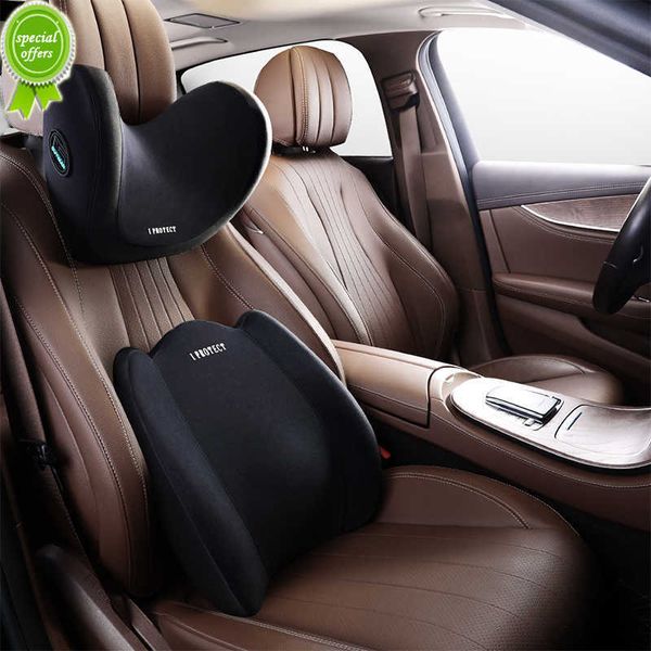 

new car lumbar support headrest neck pillow support soft neck pillows cushion auto memory foam lumbar pillow back support universal