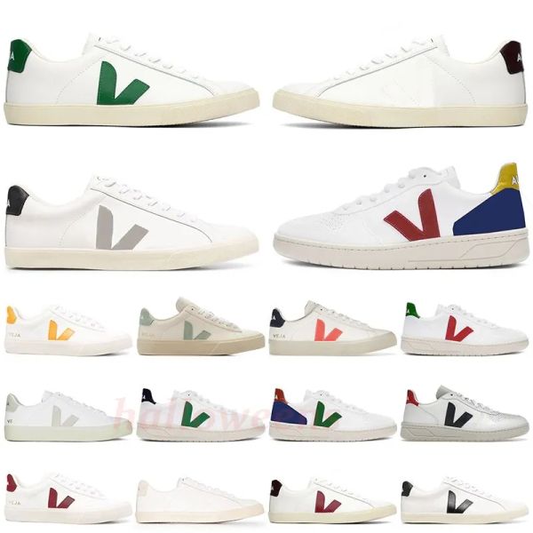 

veja shoes womens sneakers shoes mens womens classic white fashion couples vegetarianism style original vejas campo size 36-45 th mvo, Black