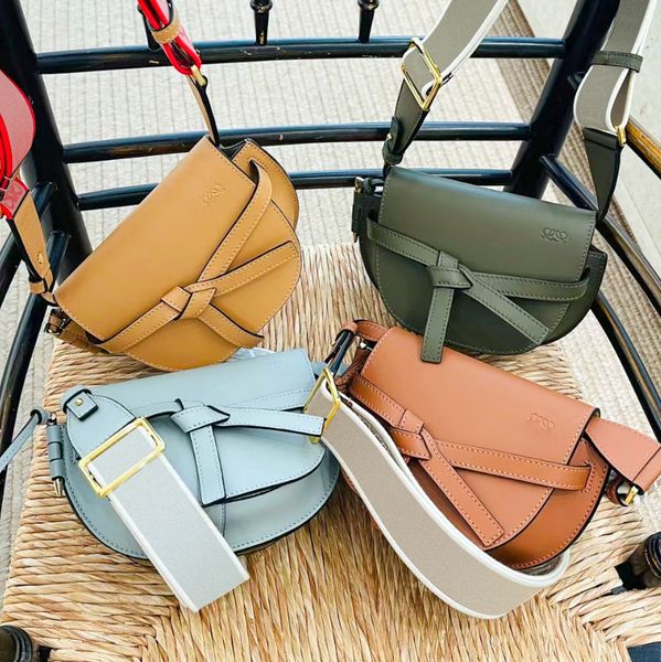 

genuine leather designer bag gate dual puzzle saddle luxury cross body classic womens mens lady totes 2sizes gym hand bag 7a quality clutch