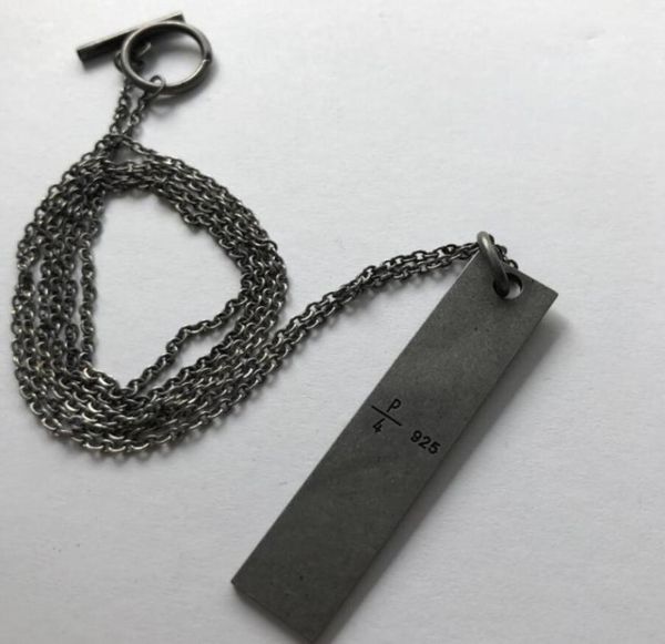 

21ss parts of four classic vintage 925 silver men039s and women039s pendant necklace fashion street hip hop accessories holi7189070