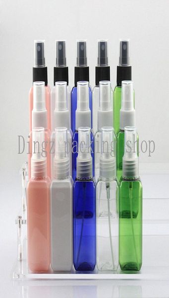 

50pcslot 50ml cc portable transparent square perfume atomizer hydrating spray bottle makeup tools1509995