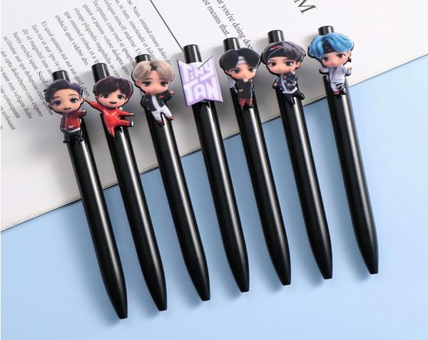 

21pcslot bts member tiny tan cartoon ball pen01234565944768