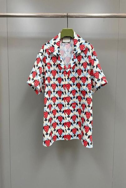 

2023 summer fashions mens designer beautiful shirts us size shirts great mens designer short sleeve shirts1166968, White;black