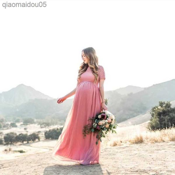 

new maternity lace dress women clothes pgraphy props elegant pregnant dress female long dress pregnancy p shoot l230712, White