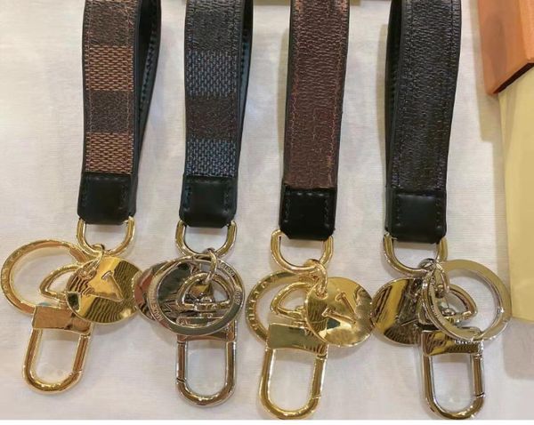 

classic brown flower wallet key ring stainless steel leather keychains designer bags pendant accessories5854111, Slivery;golden