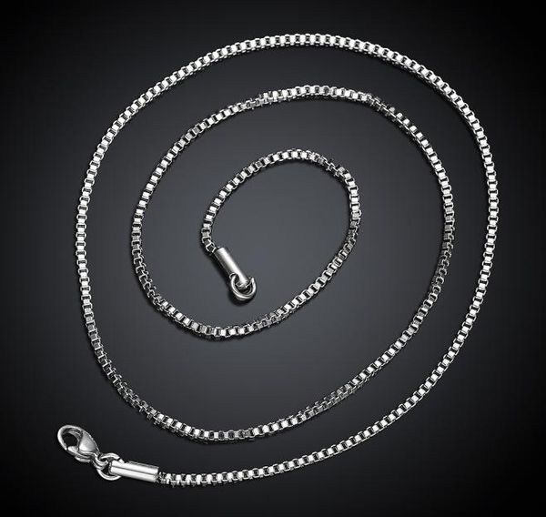 

low whole 11mm stainless steel box chain necklace 1824inches fit pendant more sizes can be customized 2676445, Silver
