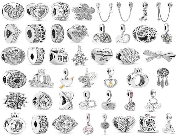

fit p charms bracelets diy jewelry women silver original bead jewelry accessories silver 925 feather ferris wheel pendant3087719, Golden;silver