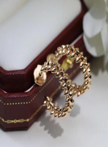 

2022 charm small round shape drop earring in three colors plated for women wedding jewelry gift have box stamp ps49442528621, Golden