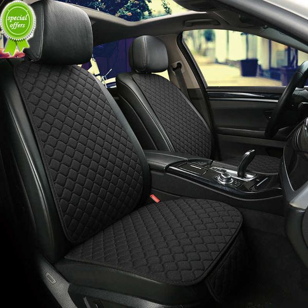 

new big size linen flax car seat cover protector front seat backrest cushion pad mat auto front interior styling truck suv or van