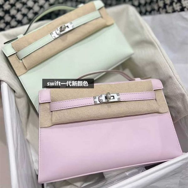 

7a quality luxury designer tote bags h home kelys online store 2023 new swift cowhide classic generation bag leather handheld one shoulder w