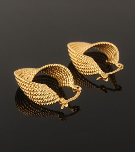 

fashion 24 k yellow solid gold filled stud earring charm earrings jewelry for women gift9237924, Golden;silver