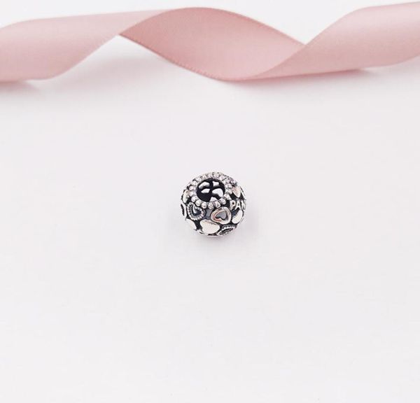 

andy jewel 925 sterling silver beads hearts charm charms fits european style jewelry bracelets & necklace 7964618838483, Black
