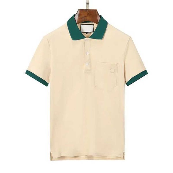 

t-shirt 2021 italy polot shirt fashion men polo shirts short sleeves casual cotton t-shirts casualetter down collar ymi6, White;black