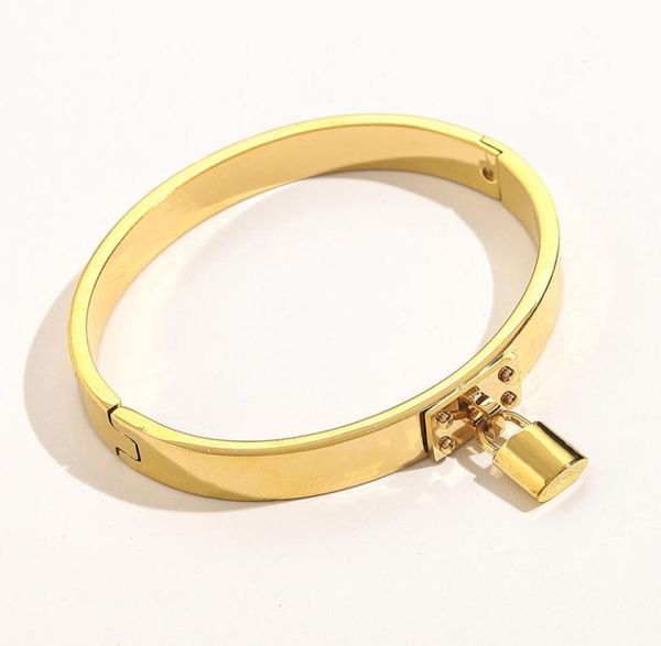 

bangle bracelet with lock charm bracelets 17cm inside perimeter gold color party holiday gift zg11809675966, Black