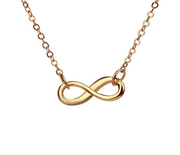 

dogeared infinite love pendant necklace fashion statement clavicle chains necklace for women jewelry girls valentine039s day gi3738500, Silver