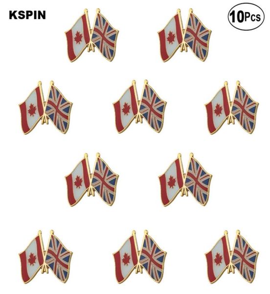 

canada uk flag lapel pin flag badge brooch pins badges 10pcs a lot2777447, Gray