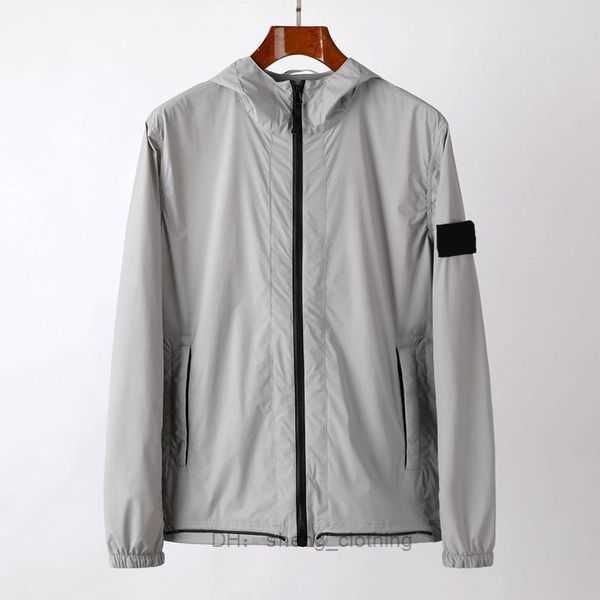 

stone casual light hooded jacket summer sun women badge sunscreen clothes for lovers fashion youth coat zip hoodie windbreaker jackets 3 z54, Black;brown