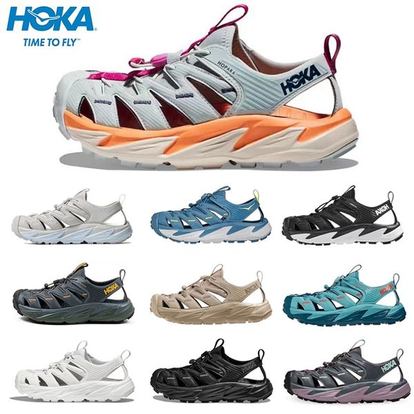 

2023 hoka one one hopara hokas sandals slippers slides mens classic triple black white oxford tan orange blue women men slide slipper sandal