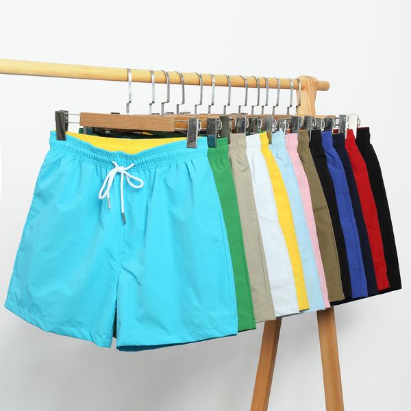 

mens small horse short pants casual solid color shorts for men designer drawstring summer swimwear beach shorts new fashion, White;black