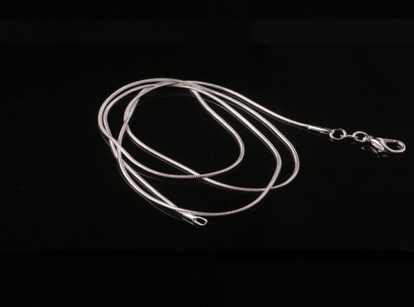 

wholesale 1mm 925 silver 16-24inches stamped chain necklace fashion diy jewelry making8066100